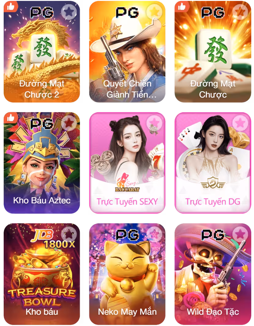 Các trò chơi hot tại 89BET6